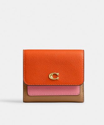 カラーブロックが魅力♪【Coach】ミラ スモール フラップ財布 ミラ ロング フラップ ウォレット・カラーブロック | COACH